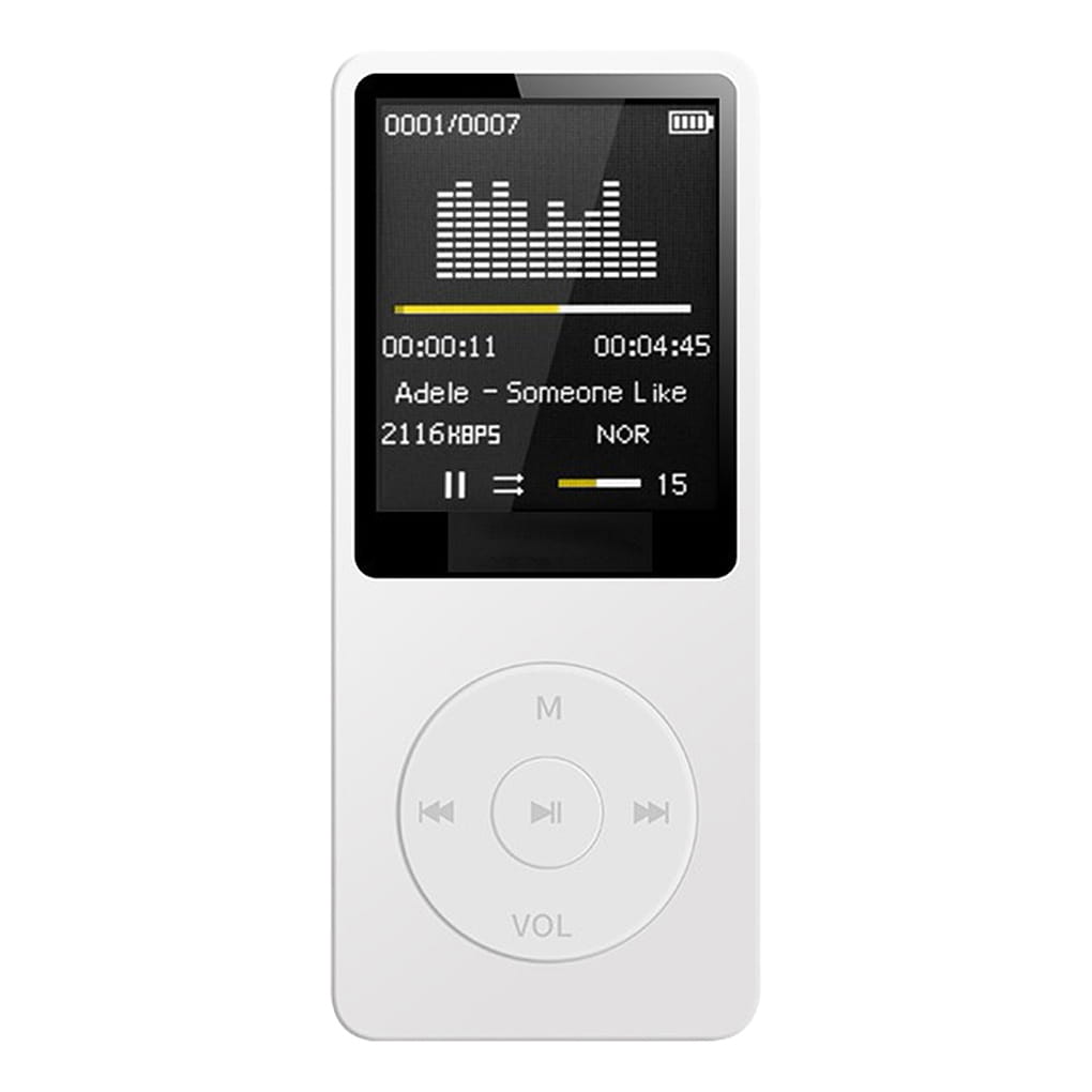 Portable MP3 Player USB Charging Record Digital Display Screen Media Lossless Portable Pocket Sports Running Walking Music Play