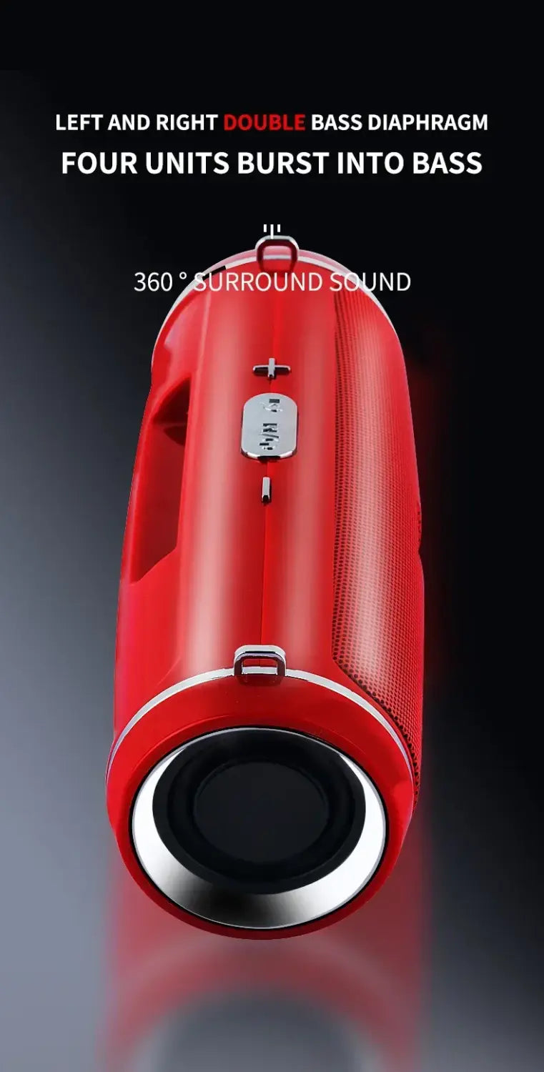 Portable outdoor stereo subwoofer 200W high-power MINI 2 wireless Bluetooth speaker supports TWS/FM/Voice Prom 3D surround sound
