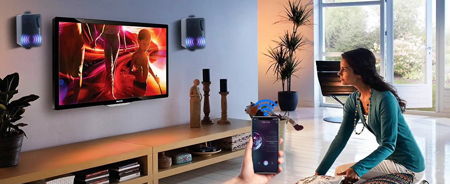 Herdio 3.5’’ Outdoor Bluetooth Speakers Waterproof 200W 3 Way Upgrade Premium Wall Mount Speakers Durable Mountable Loud Sound