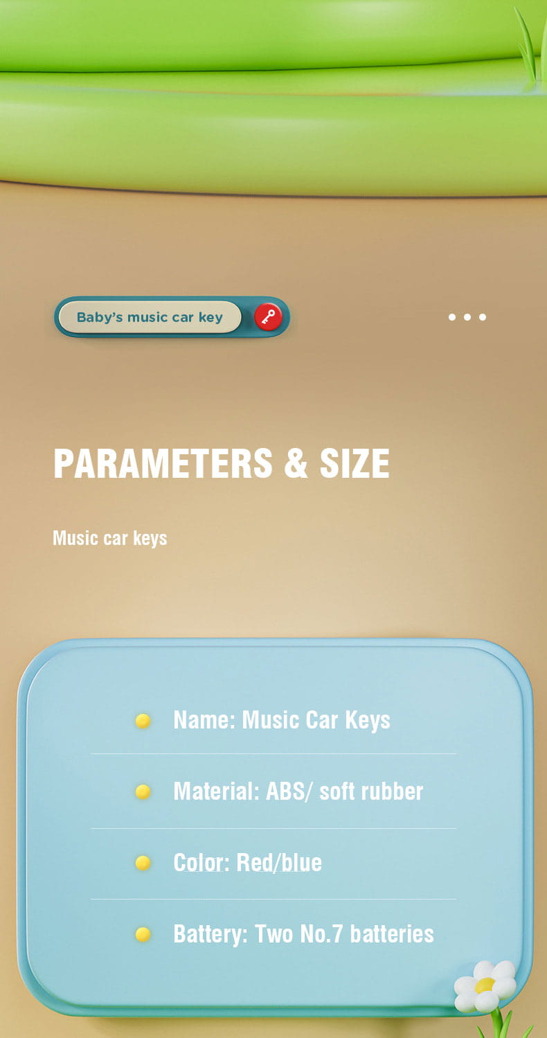 Music Car Key Baby Toys Pretend Play Simulated Car Key Smart Remote Car Voices Baby Educational Toys for Children Music Toy Gift