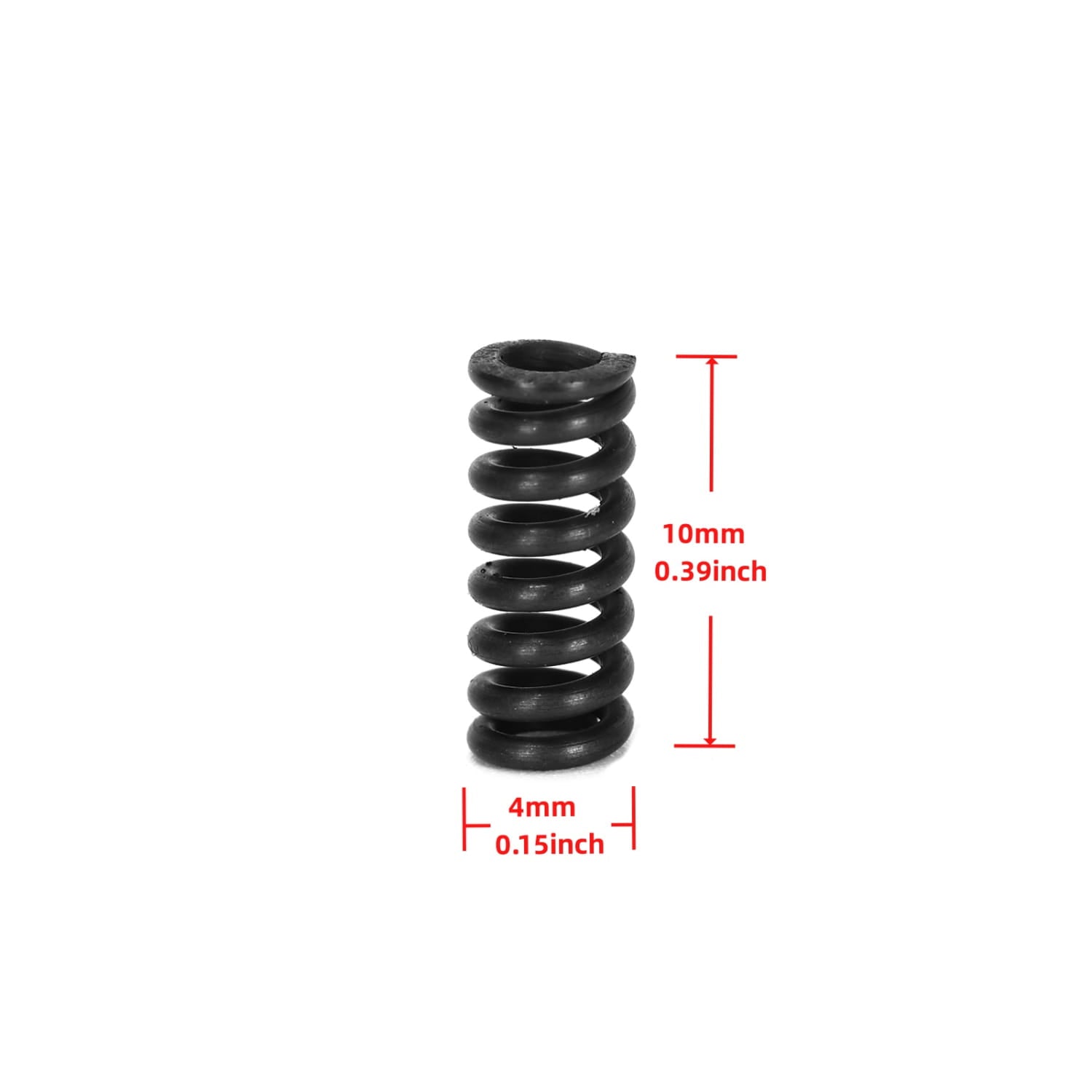 4pcs Electric Guitar Vibrato Arm Tension Spring 10x4mm for Compatible with Fender Stratocaster