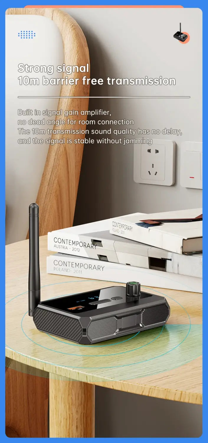 NFC Bluetooth 5.3 Audio Receiver 3.5mm AUX RCA USB U-Disk/TF HIFI Stereo Music Wireless Adapter With Mic For Car Kit Speaker Amp