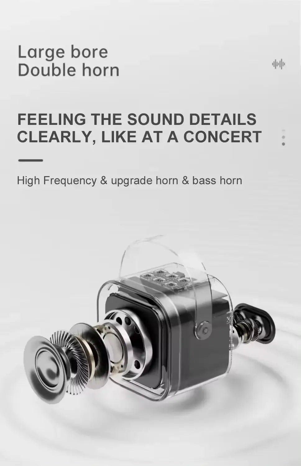 New/K12 Portable Karaoke Speaker with Microphones RGB LED Lights Deep Bass Long Battery Life for Family