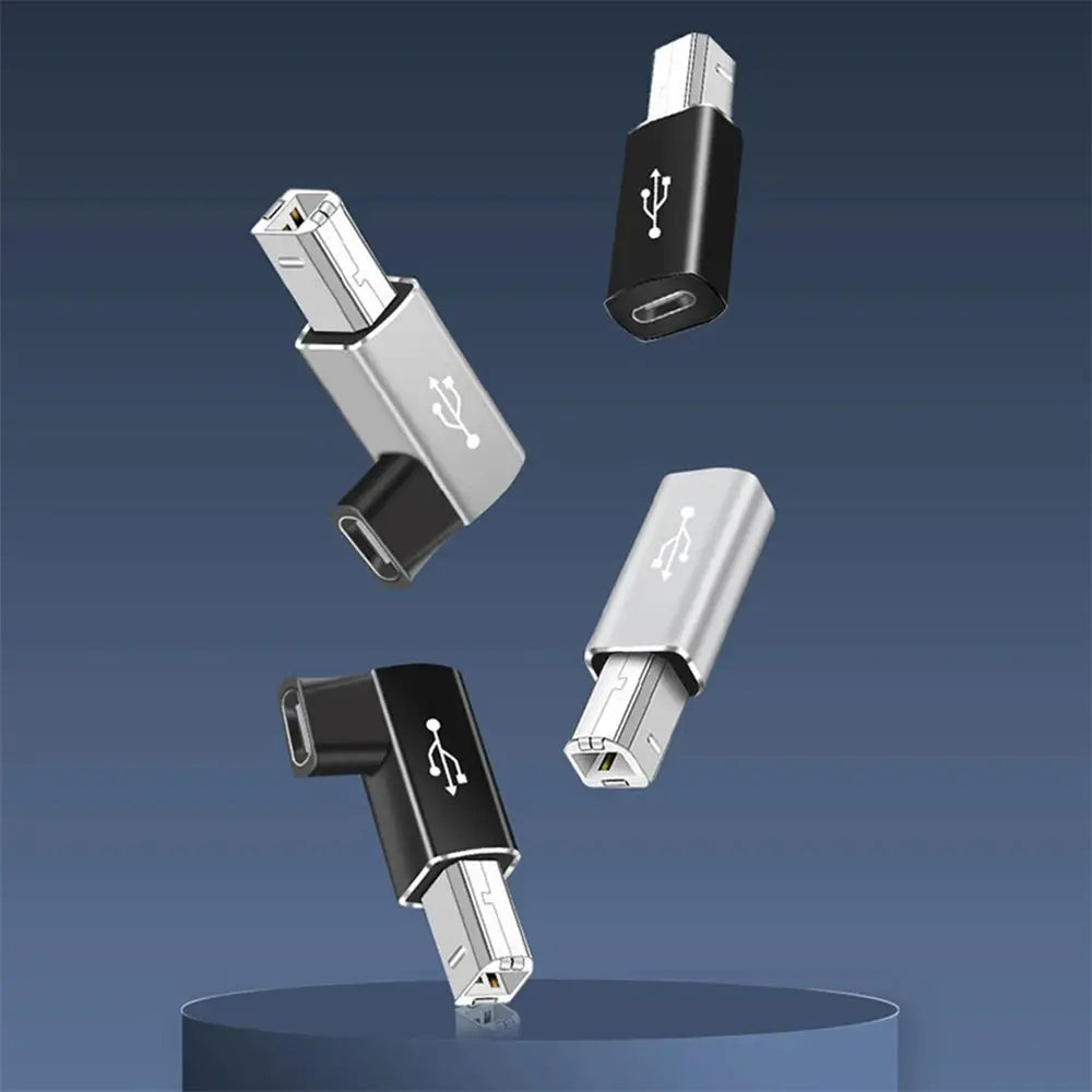 NNBILI USB B Male to USB Type C Female Adapter for Scanner Printer Converter USB Transfer for Printer MIDI Controller Keyboard