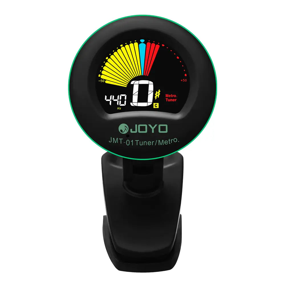 JOYO JMT-01 Guitar Tuner TAP Tempo Metronome 360° Rotating Clip Chromatic Tuning for Guitar/Bass/Violin/Ukulele