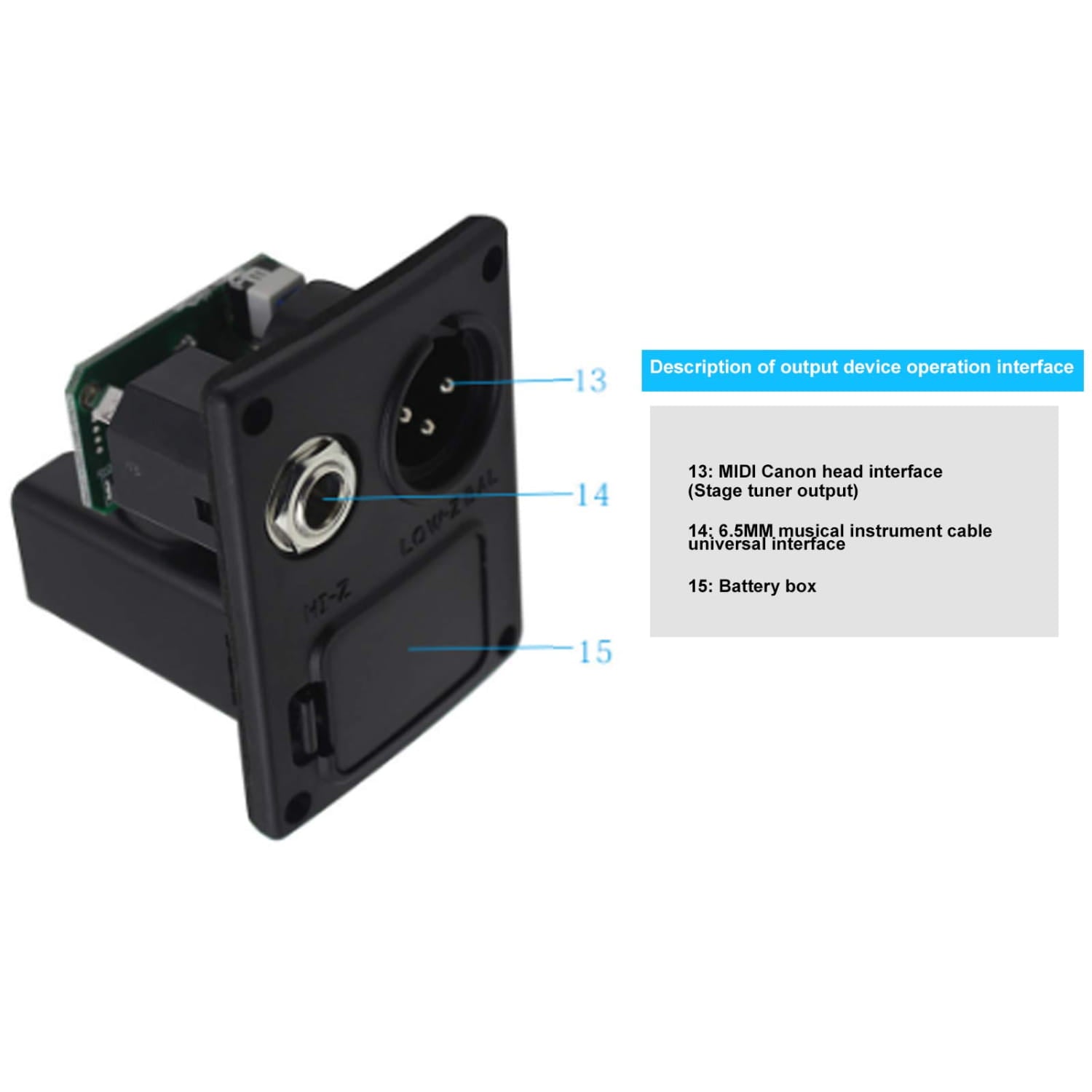 4/5 Band Acoustic Guitar Preamp EQ Equalizer Piezo Pickup Tuner Amplifier