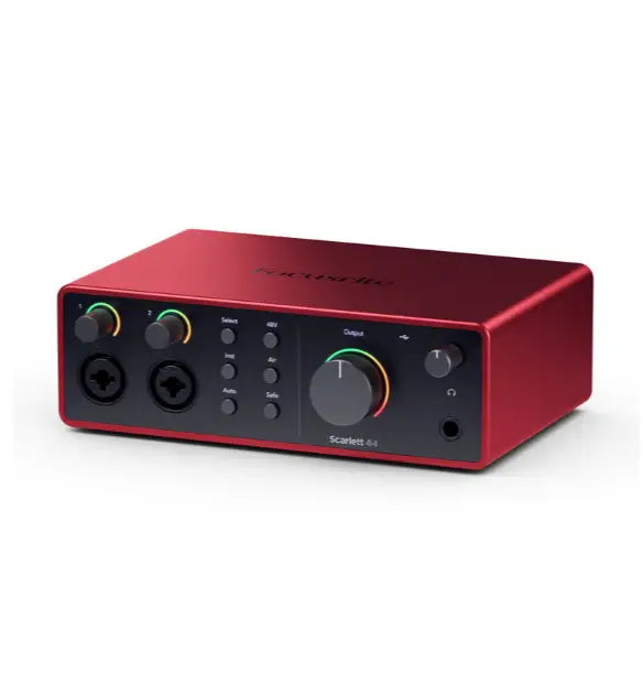 Focusrite Scarlett 4i4 4th Generation 4 input 4 output USB audio interface complete compact studio hub for all instruments