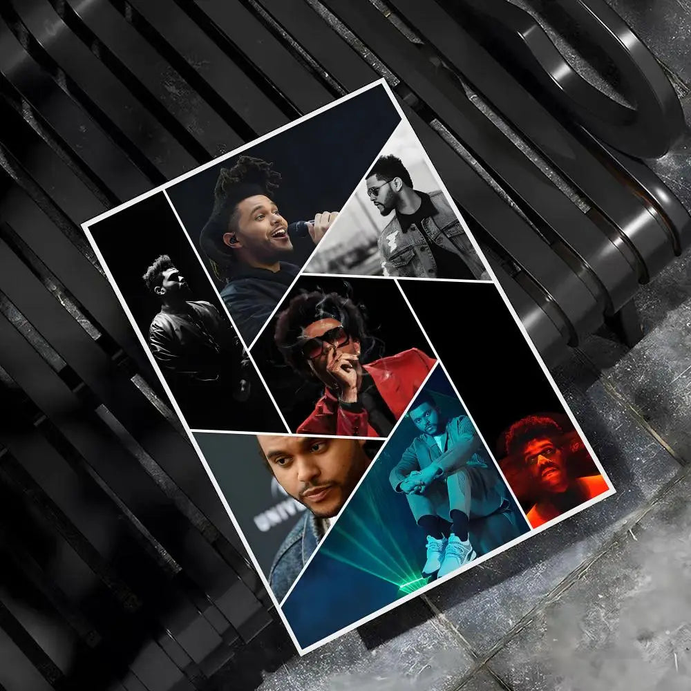 Music Album T-The Weeknd Hip Hop Poster Wall Art Poster Sticker for Living Room Bedroom Bar Home Decor Mural Painting Decoration