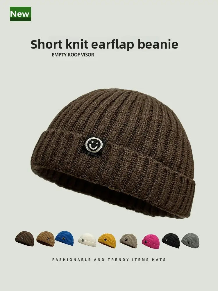 Fashion Hip Hop Beanie Knitted Hat Men Skullcap Women Winter Warm Brimless Baggy Melon Cap Cuff Docker Fisherman Beanies Hats