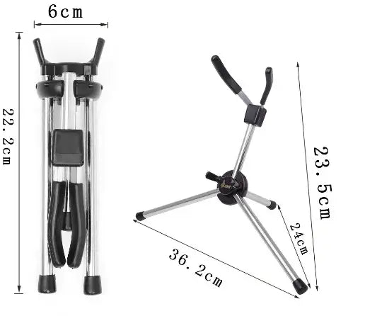 Alto/Tenor/Soprano Saxophone Stand Portable Foldable Professional Stand Metal Legs Brackets Wind Instrument Accessories