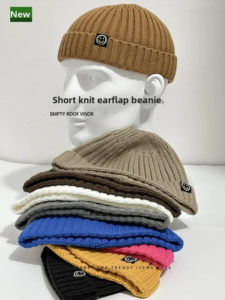 Fashion Hip Hop Beanie Knitted Hat Men Skullcap Women Winter Warm Brimless Baggy Melon Cap Cuff Docker Fisherman Beanies Hats