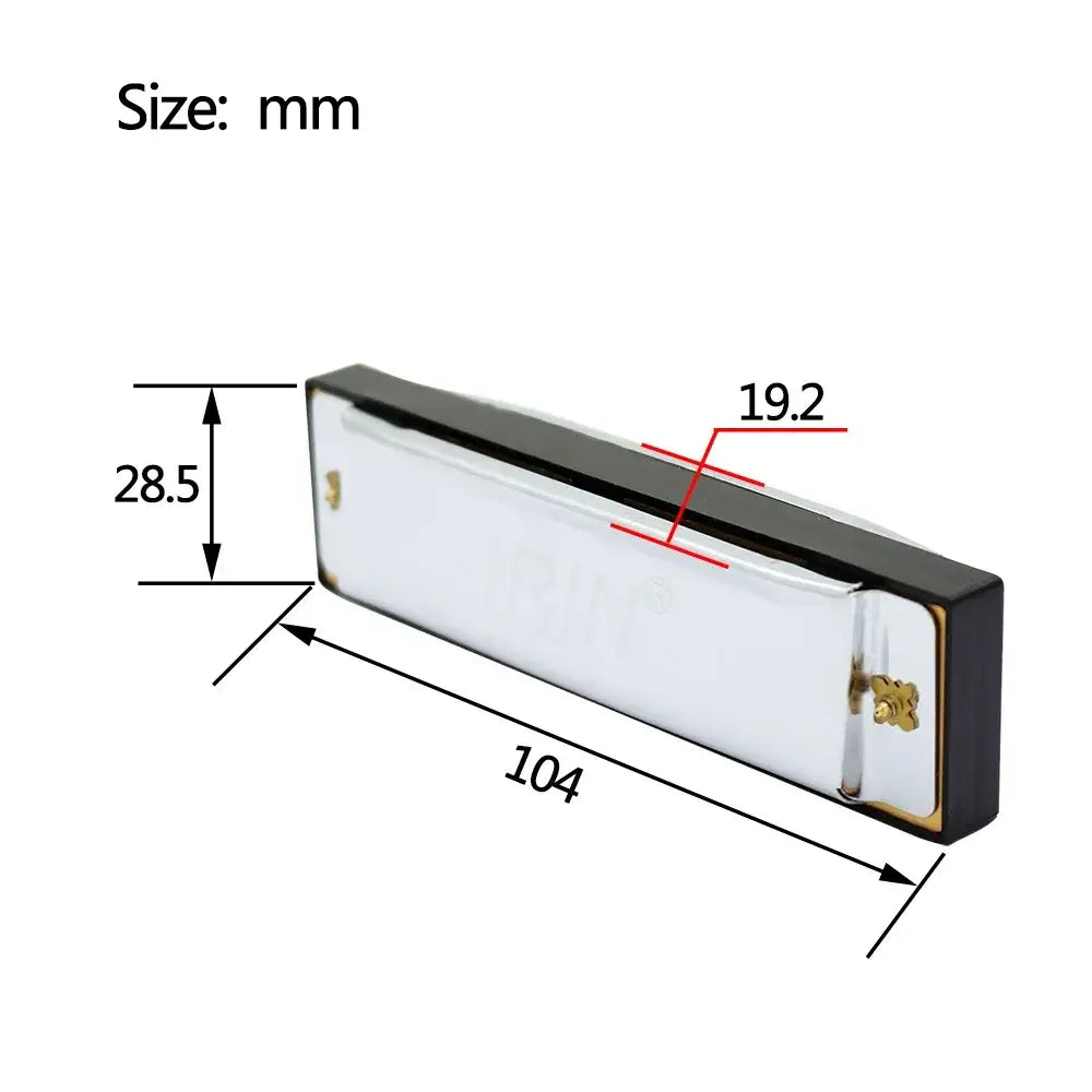IRIN Harmonica 10 Hole 20 Tones Harmonica Mouth Organ Suitable For Music Enthusiasts Woodwind Instrument Harmonica Gifts