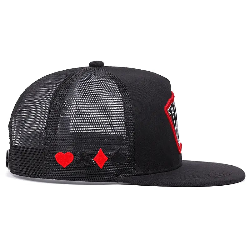2024 New Fashion Hip Hop Cap Men Women Adjustable Playing Card Embroidered Baseball Caps Outdoor Sun Hat Unisex Snapback Hats