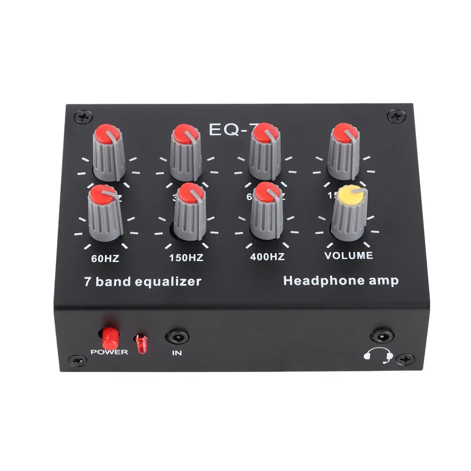 7 Band Digital Equalizer 7 Band Sound Equalizer 7 Band Sound Equalizer 12dB High Bass Adjustment Dual Channel Digital Equalizer