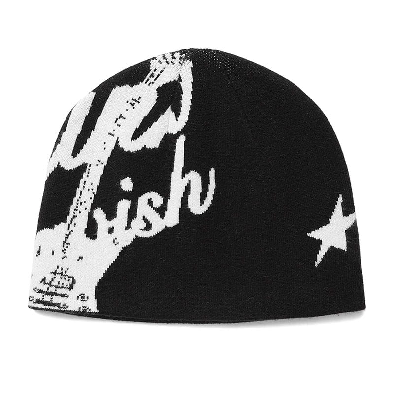 Women’s Beanie Korean Wnter Knit Hip Hop Vintage Gothic Kpop Y2k Hats Streetwear Wool Caps Fashion Aesthetic Unisex Accessories