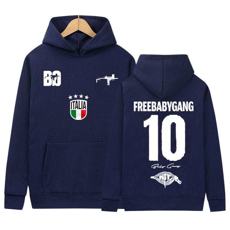 Rapper Baby Gang Tour Album Logo Graphics Hoody Mens Women Clothing Pop Music Sweatshirt Y2K Fashion High Quality Fleece Hoodies