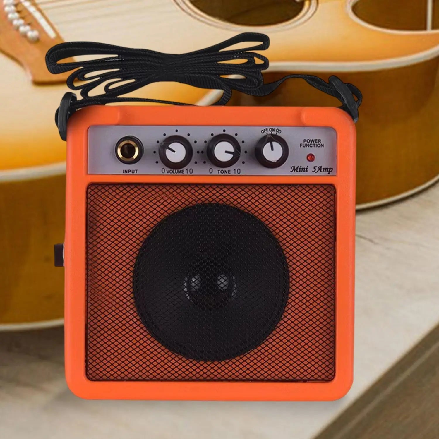 Mini Guitar Amplifier 5W Small Speaker with Volume Control for Electric Guitar and Musical Instruments
