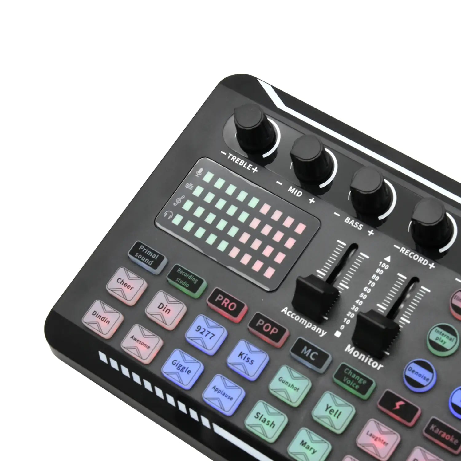 Live Podcast DJ Equipment F998 Sound Card Console Studio Soundcard Professional Sound Mixer For PC Condenser USB Wired