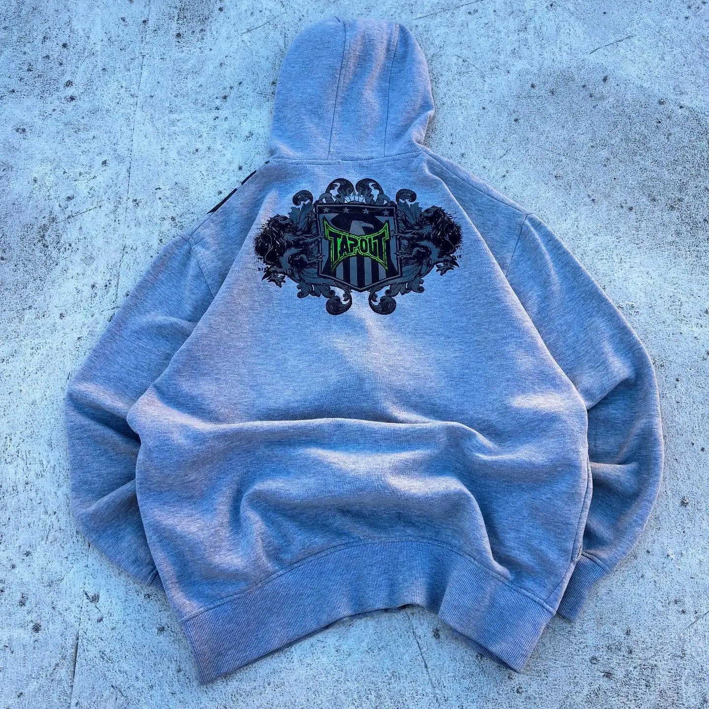 Vintage Tapout Graphic Print Zipper Hoodie Hip Hop Letter Y2K Sweatshirt Women Mens Oversized Hoodie Jacket Clothes Streetwear