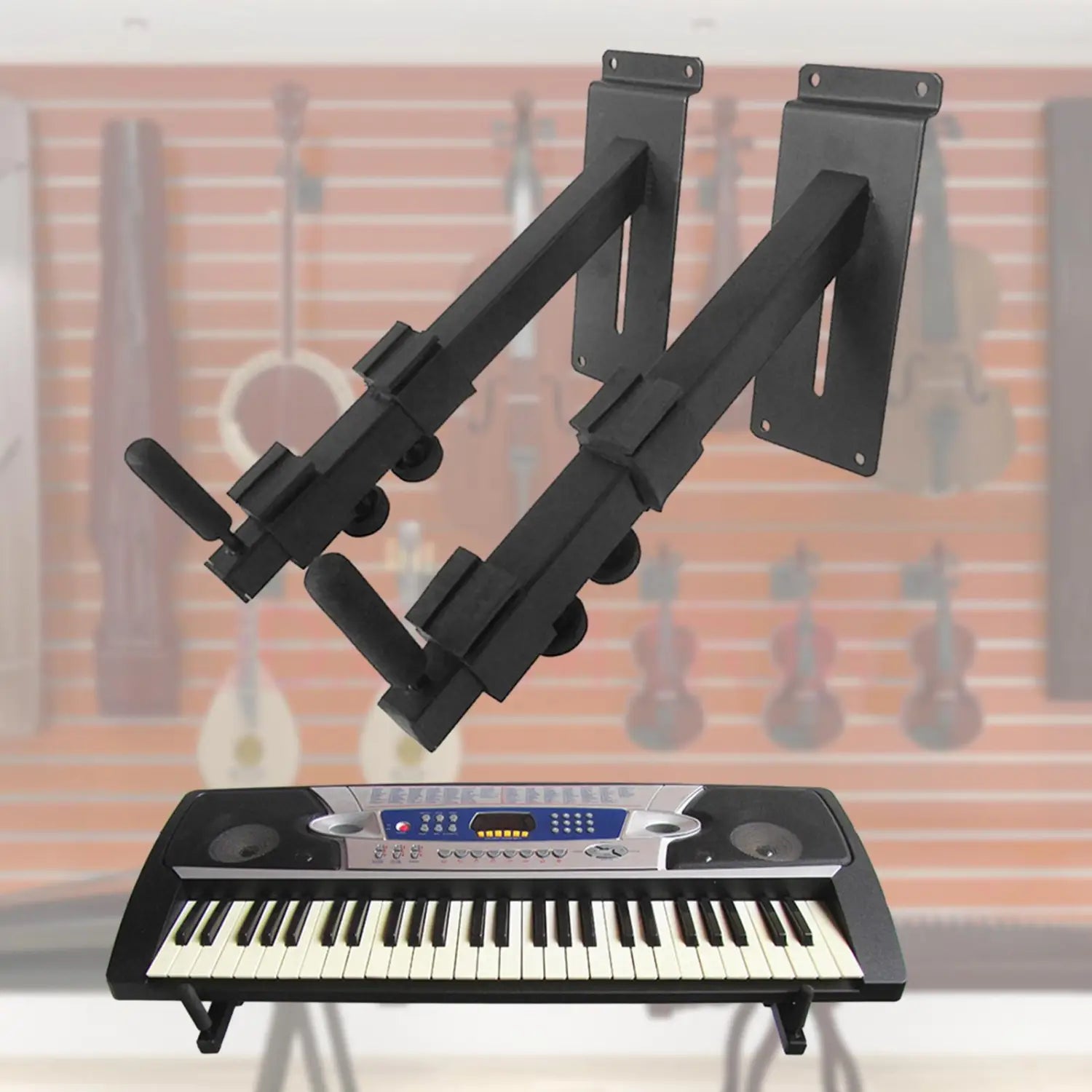 2Pcs Guitar Hanger Display Stand Non Slip Portable Guitar Holder Hanger for Bass Acoustic Guitar Mandolin Banjo Electric Guitar