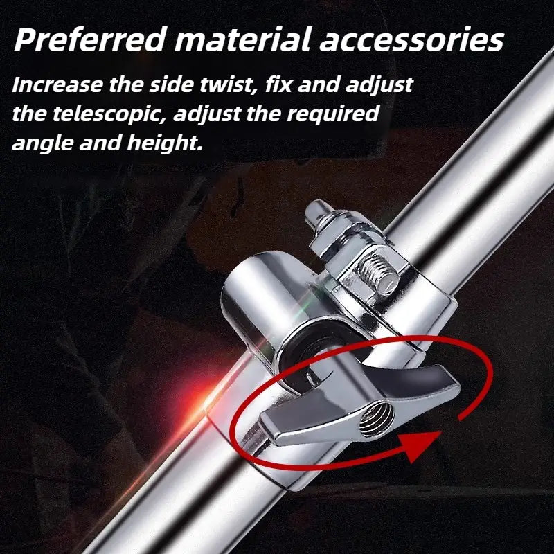Metal Cymbal Stand 14 Inch Hi-Hat Triangle Support Bracket Height Adjustable Cymbals Rack Professional Jazz Drum Accessories