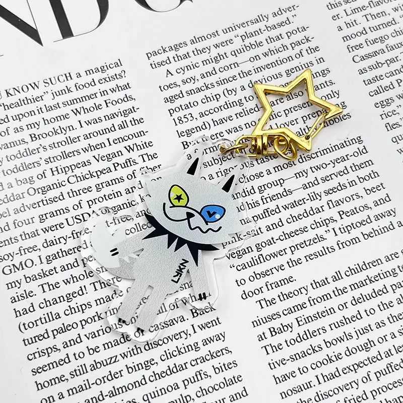 GMMTV Lykyou LYKN Cosplay Keychain Acrylic Cute Cartoon Key Chain Bag Pendant Alloy Star Keyring Party Accessories Fans Gifts