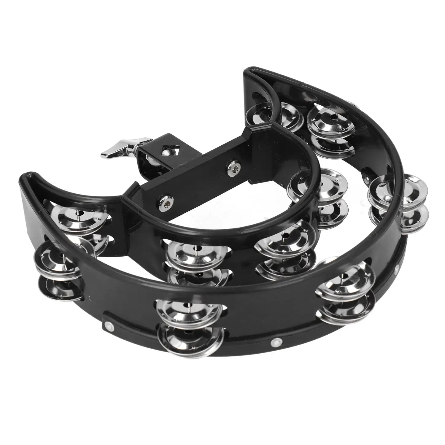 Hi Hat Tambourine Drum Set Multifunctional Hand Bell Rattle Loose Double Row Bells KTV Musical Instrument