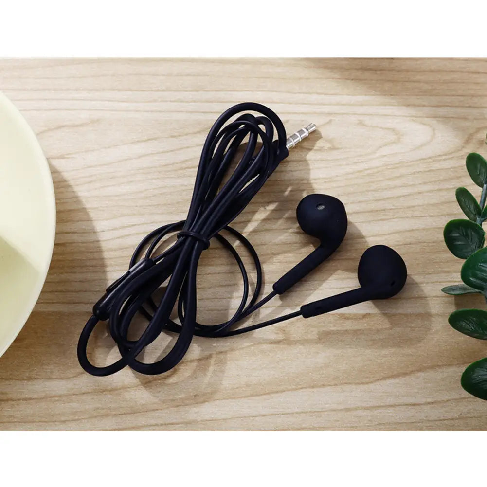 3.5mm Wired Headset Macaron Earphone In-Ear Headphone Music Multicolors 1.2m with Microphone Earphones Universal for Smart Phone