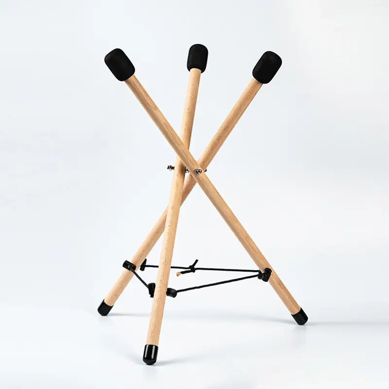 10-15’’ Percussion Instrument Adjustable Solid Wood Triangle Drum Stand For Steel Tongue & Hand Drums