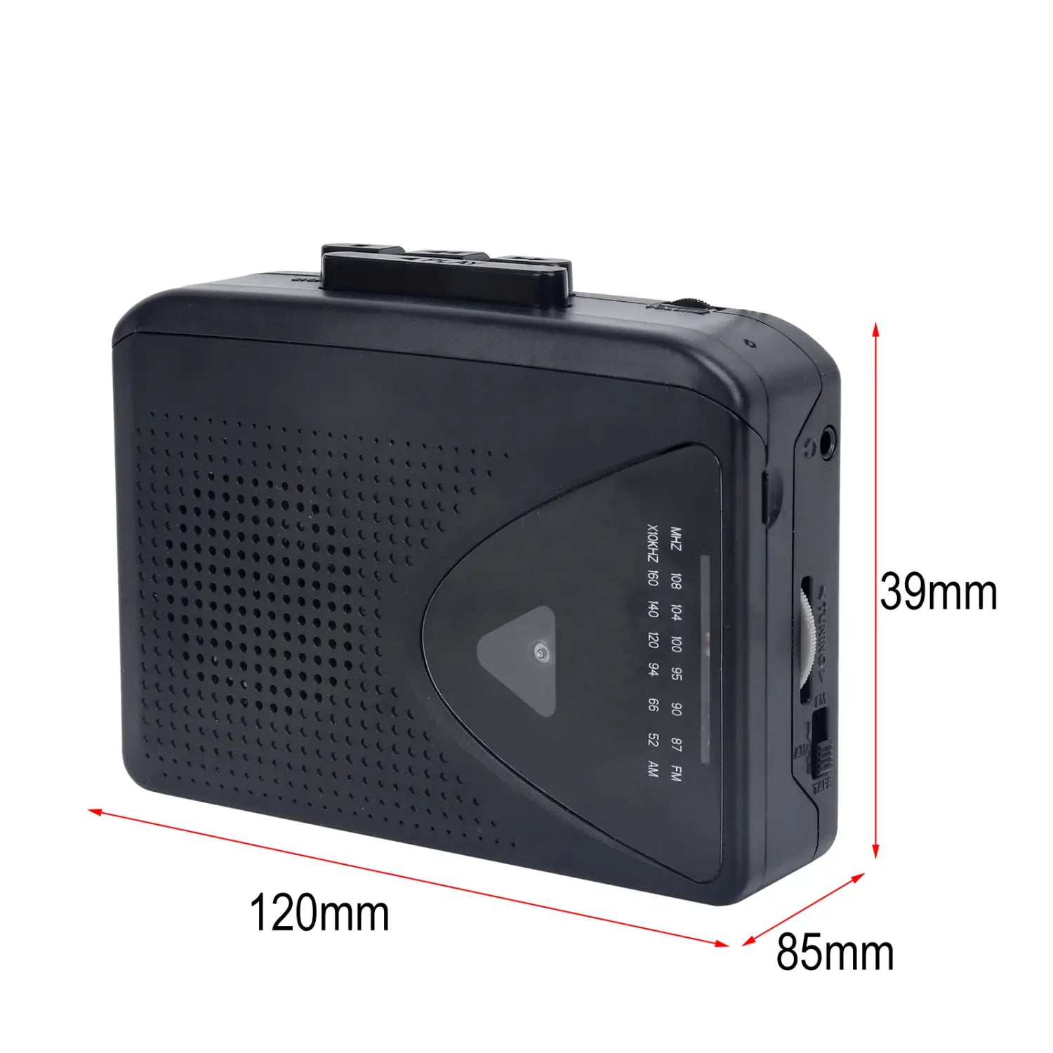 Tape Cassette Player Walkman Cassette Player Portable Speaker Multiple Power Supply Methods AM/FM Radio Function Music Player