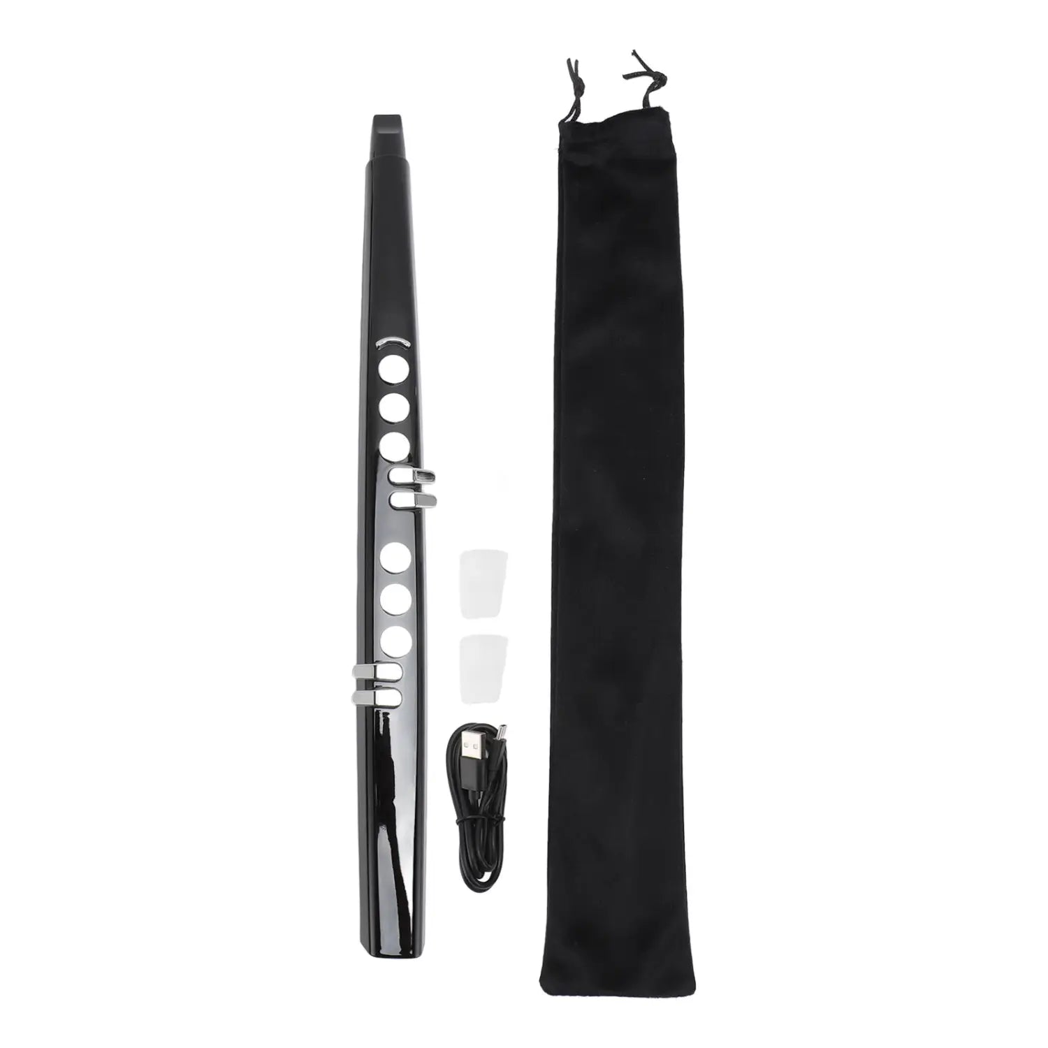 MIDI Electronic Saxophone Mini Digital Wind Instrument for Practice Portable 13 Tone Multifunctional 3 Blowing Sensitivity