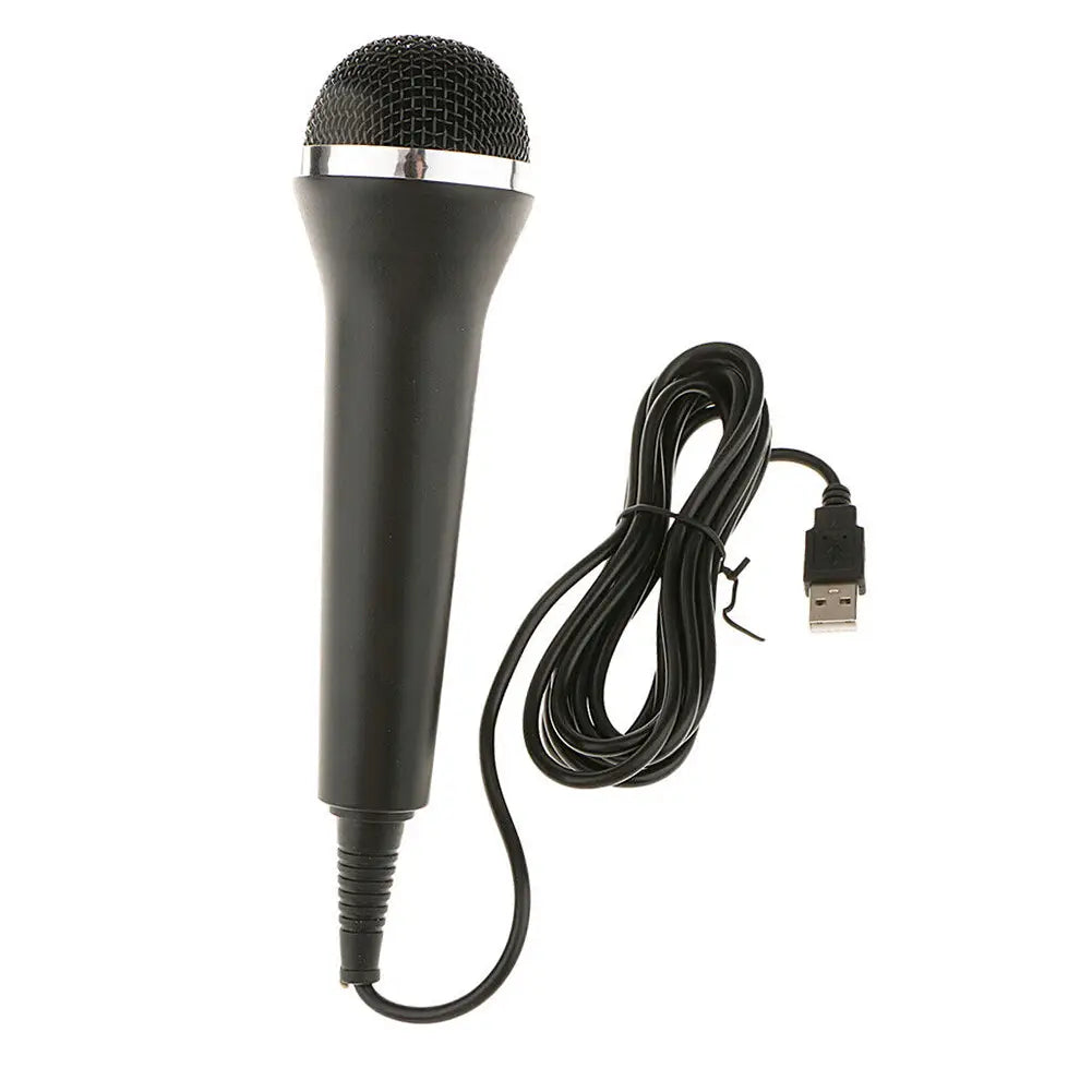 USB Wired Microphone Karaoke Mic for Sony PS5/PS4/PS3/Xbox One/Wii U/ Nintendo Switch/PC Gaming Console Singing Recording Mic
