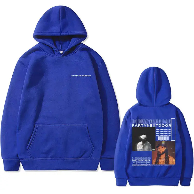 Rapper Partynextdoor Partynextdoor Double sided Printed Hoodie Men’s Casual Street Wear Men’s Hip Hop Retro Sweatshirt WK