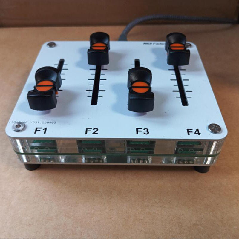 4-channel MIDI push rod 42mm Fader custom CC information USB interface music host software controller