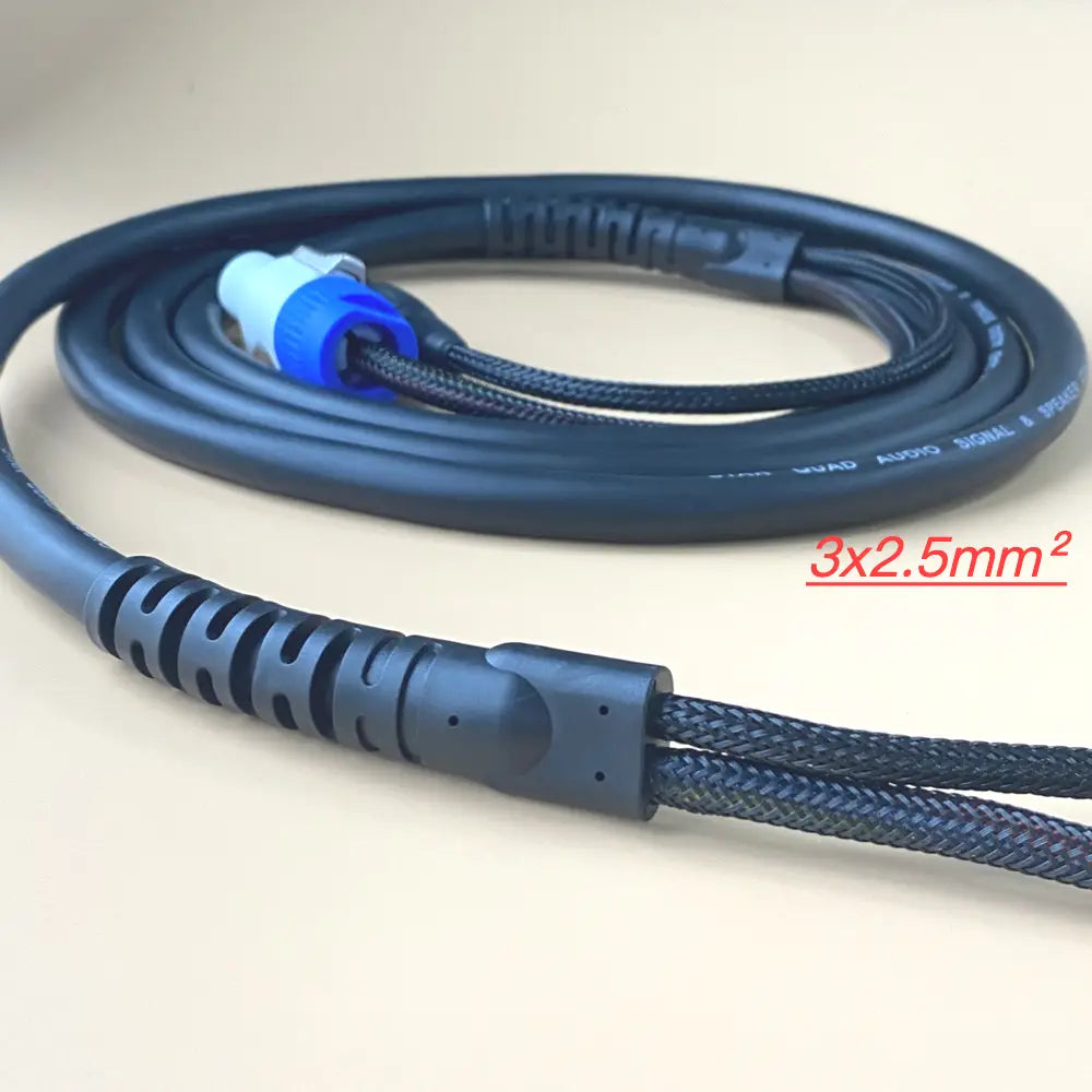 3-5Meter Audio DJ Dmx And AC Power Combination Cable 3Pin XLR Connector 3x2.5mm² Powercon Power Wire Stage Lighting Split Cables