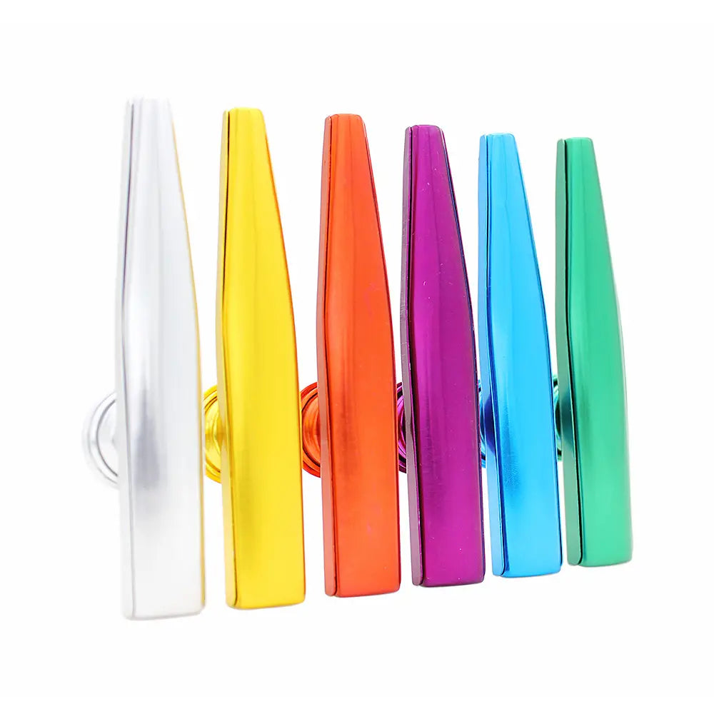 Metal Kazoos Simple Design Lightweight Kazoo for Beginner Guitar Ukulele Violin Instrument Music Lovers Playing