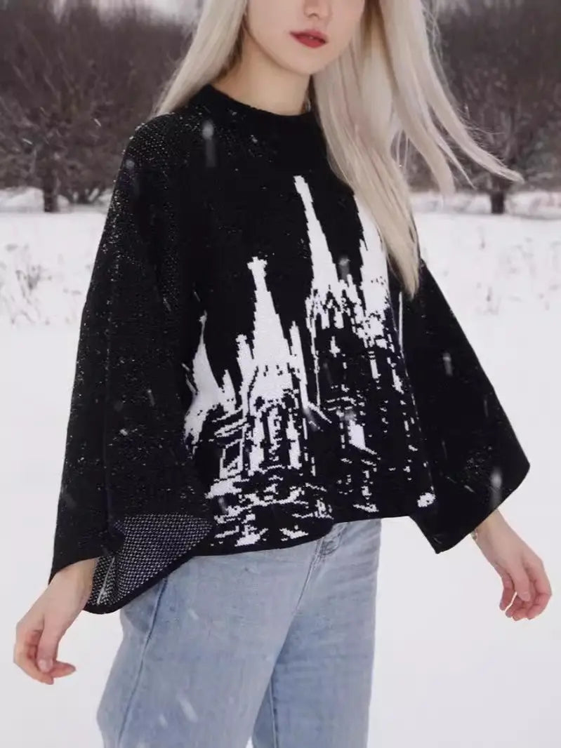 Harajuku Loose Sweater for Men and Women Y2k Clothing Hip-Hop Street Wear Gothic Pullover Fashionable and unisex Style Wint