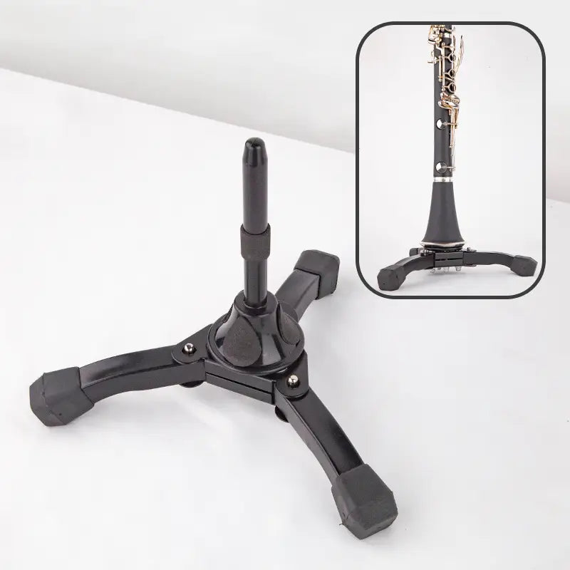B-Flat Clarinet Instrument Stand Portable Foldable Universal Metal Stand Display Rack