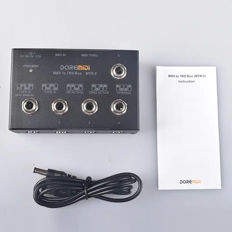 MIDI THRU To TRS Box Is Convert MIDI Five-pin DIN Interface Into TRS Interface Convert One MIDI Input Into Five TRS Outputs