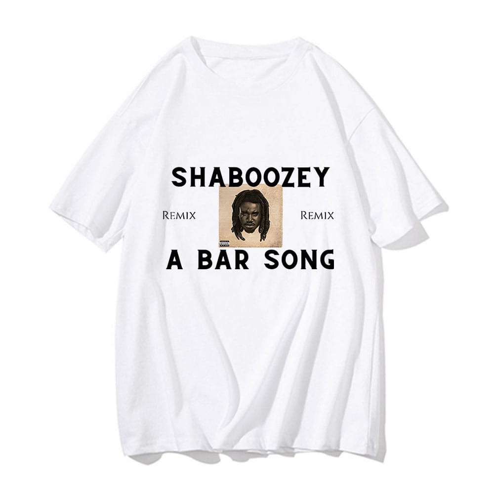 Hip Hop Remix A Bar Song T-shirt Shaboozey Graphic Printing Grunge Tee-shirt Short Sleeve Cotton Tshirt Sudaderas Punk Clothes