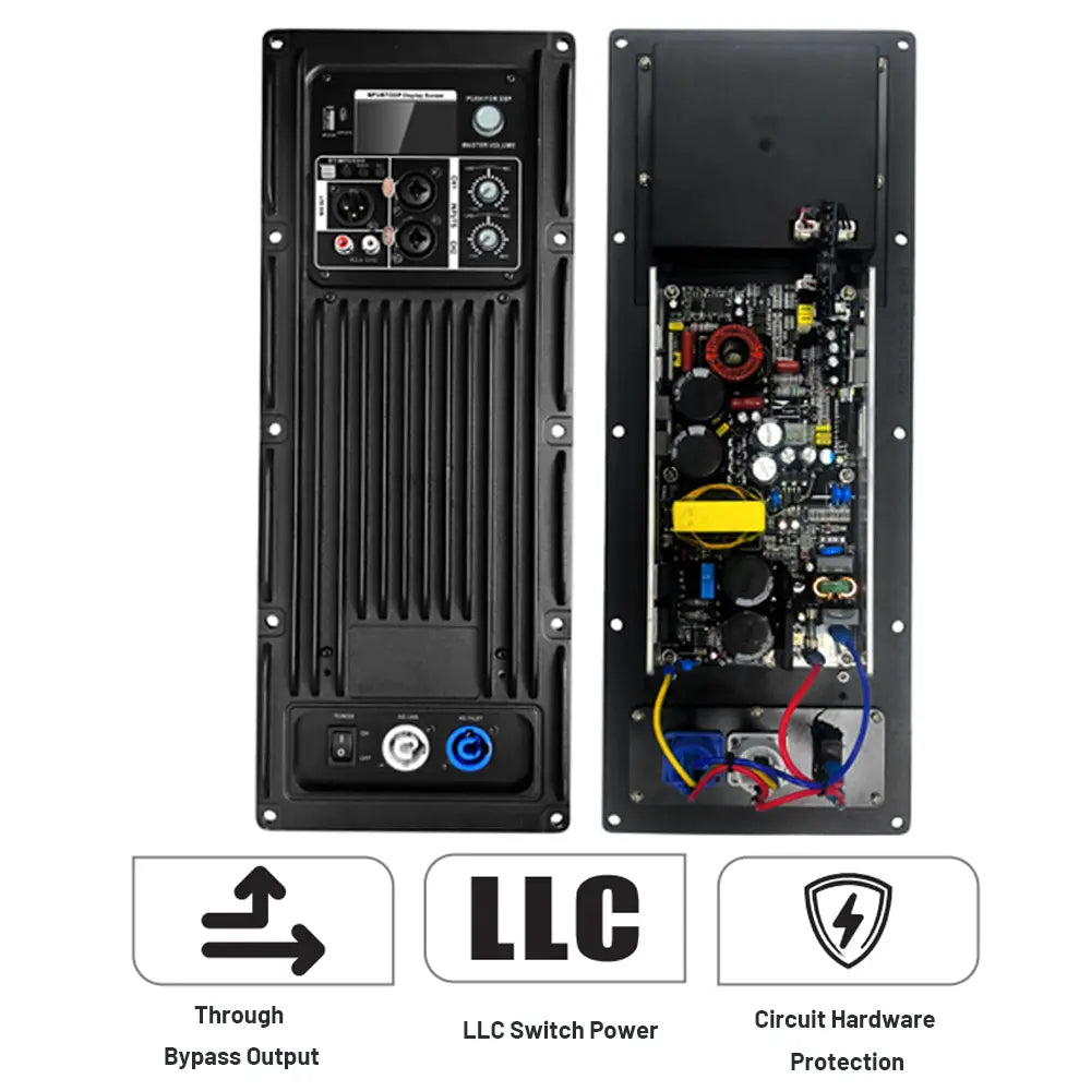shennDare PLA750 + CQ190 Active Speaker Amplifier Module with DSP 400W + 100W 2-Channel DJ Subwoofer Power Amplifier Board 650W + 100W