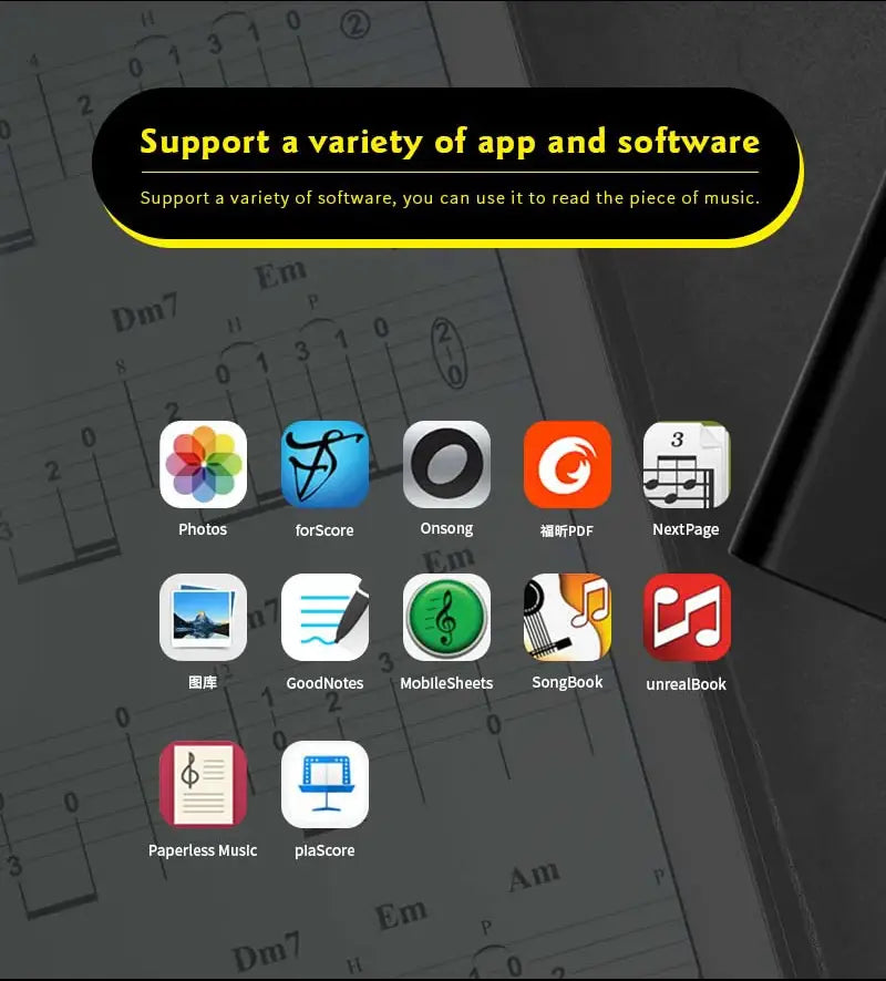 M-VAVE Cube Turner Wireless Page Turner Pedal Rechargeable Music Sheet Supports Looper Connection Compatible Guitar Pedal Parts