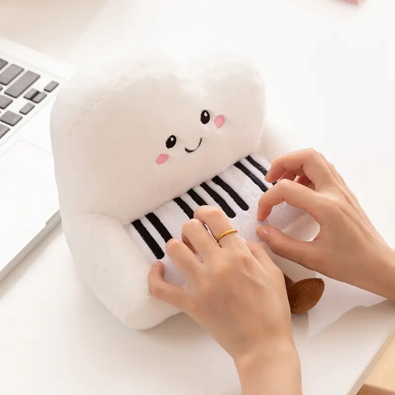 Musical Instrument Series Plush Toy Stuffed Soft Doll Cute Piano Saxophone Bass Guitar Chinese Zither Pipa Pillow Creative Gift