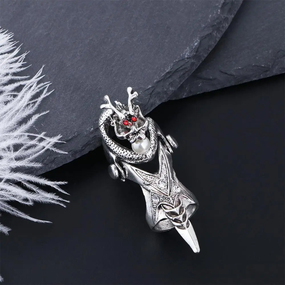 Hip Hop Punk Adjustable Finger Ring Skull Claw Ring Male Female Korean Style Ring Dragon Ring Knuckle Ring Fashion Jewelry