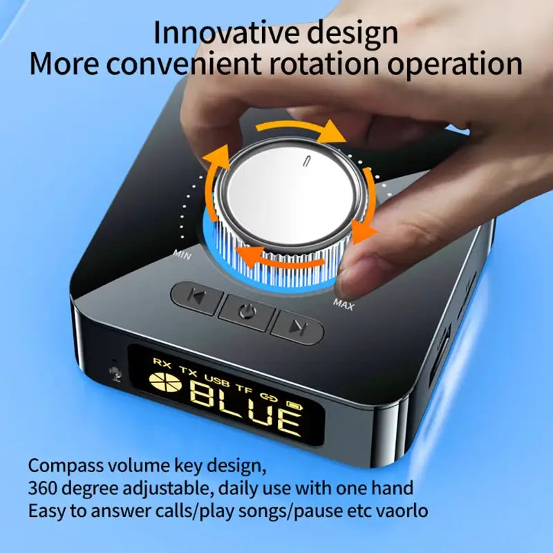 Bluetooth 6.0 Audio Receiver Transmitter TF/U-Disk RCA 3.5mm 3.5 AUX Jack Music Wireless Adapter For Car Speaker Headphone Amp