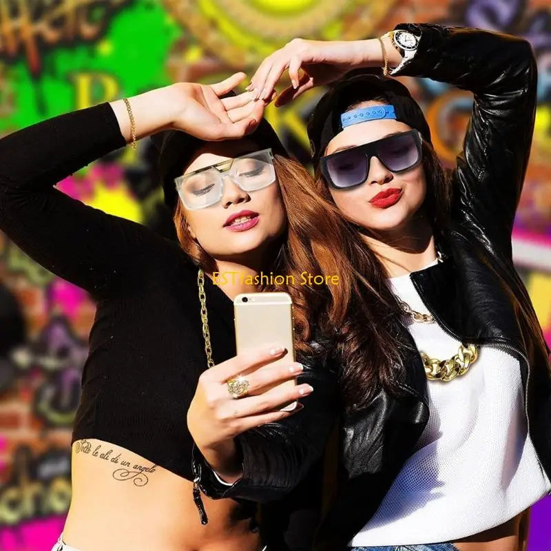 Y5GC 8Pcs Hip Hop Costume Dollar Sign Pendant Necklace Hip Hop Dollar Rings Sunglasses Bracelets Set Rapper Accessories