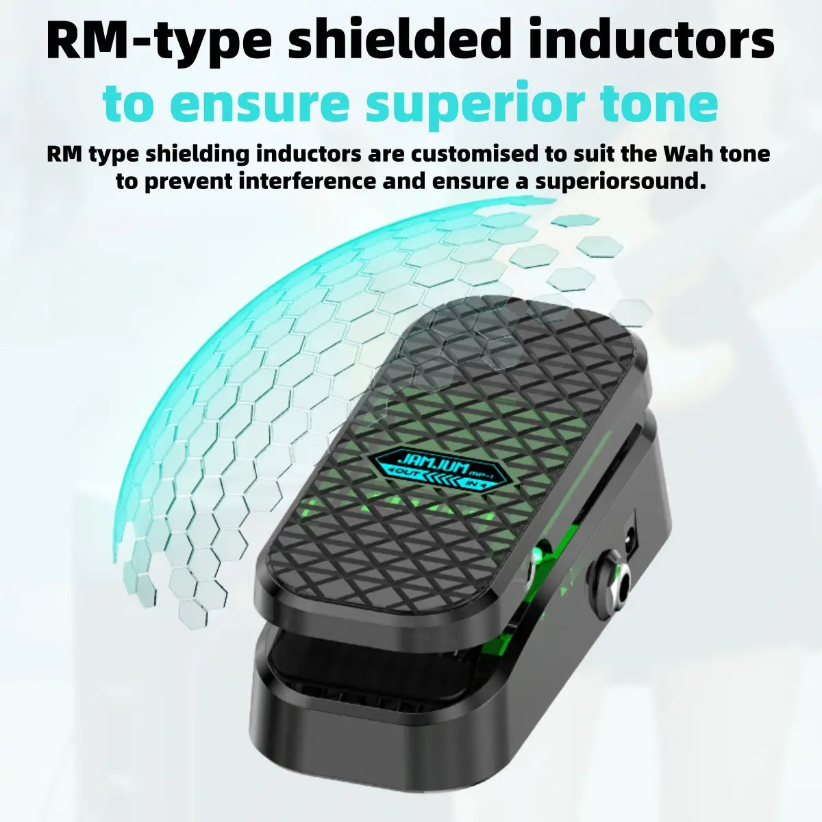MP-1 Mini Wah/Volume Pedal/2-in-1 Combo/23°Wide Travel/Pure Analog Wah/Features RM Shielded Inductor/for Electric Guitar