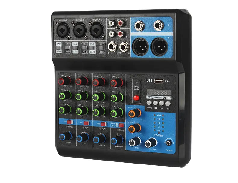 5 - Way Computer Recording Free Drive Sound Card Mixing Console Mixer Audio Professional Pro Audio Equipment Interface Processor