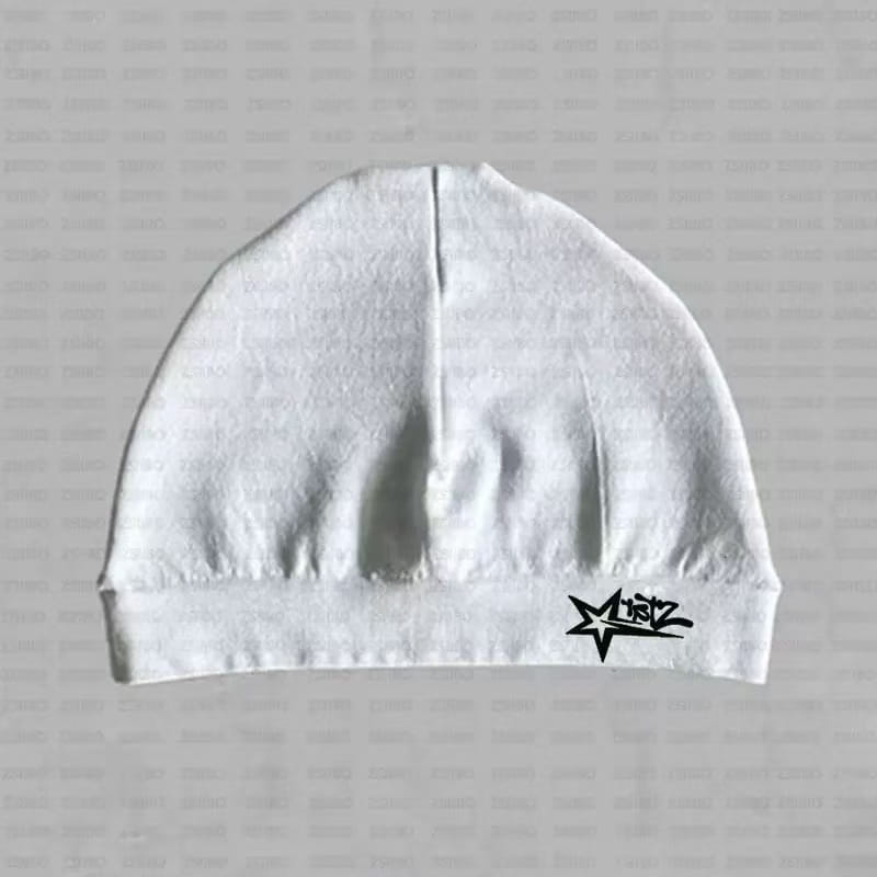 Star printed nylon knitted hat hip-hop retro trend high elasticity outdoor sports warm and breathable skull hat