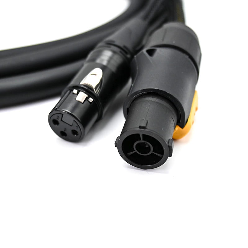 Outdoor 3 Pin DMX Truecon Combo Cable 1m 1.5m 2m 3m 5m 10m IP65 XLR True1 Combi Audio Lighting Wire for DJ Speaker Moving Head